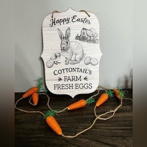 Nwt-🥕🐰 Farmhouse Easter Sign